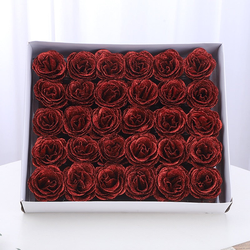 Trandafir de săpun cu sclipici 150pcs
