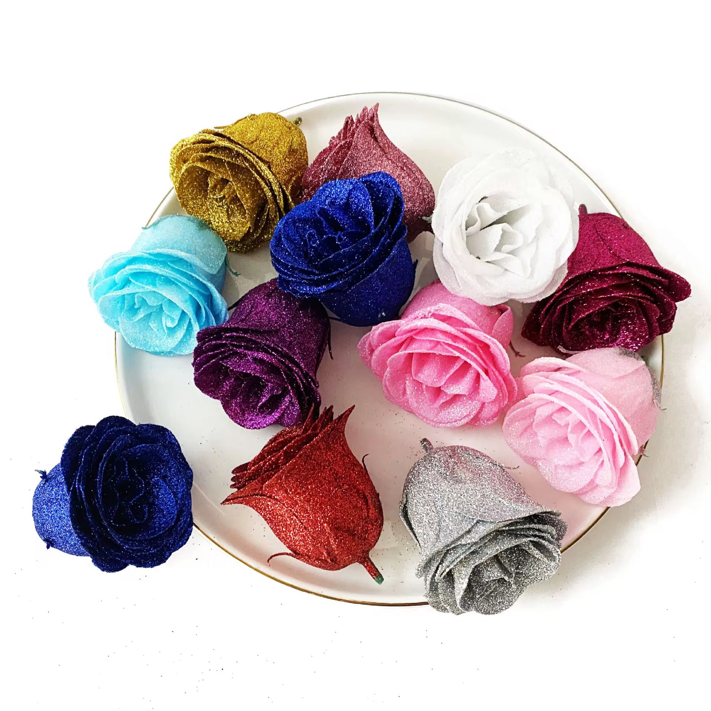 Trandafir de săpun cu sclipici 150pcs